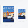 Affiche ''Saint-Tropez, le Port''