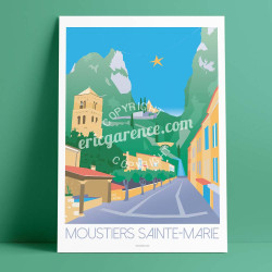 Affiche ''Moustiers-Saint-Marie''