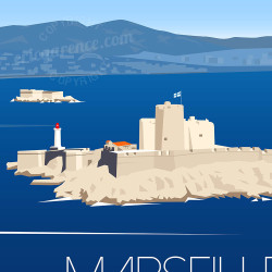 Affiche ''Marseille, Le Chateau d'if''