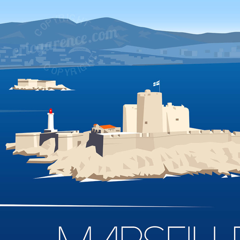 Affiche ''Marseille, Le Chateau d'if'' Affiche ''Marseille, Le Chateau d'if''