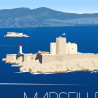 Affiche ''Marseille, Le Chateau d'if''