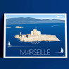 Affiche ''Marseille, Le Chateau d'if''
