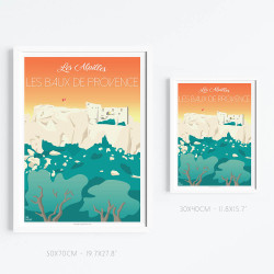 Poster ''Les Baux-de-Provence, Le château''