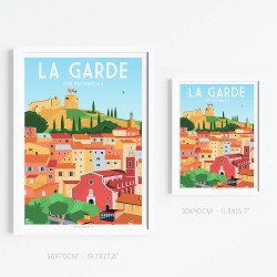 Affiche ''La Garde, Village provençal''
