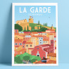 Affiche ''La Garde, Village provençal''