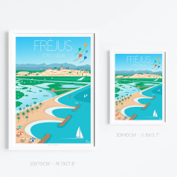 Affiche ''Fréjus, Saint-Aygulf''