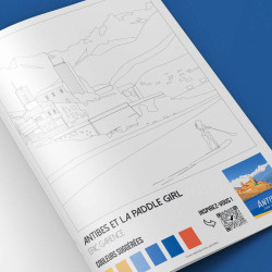 Cahier de Coloriage par Eric Garence - Tome 5 : Antibes, Juan-les-Pins, Valbonne, Biot