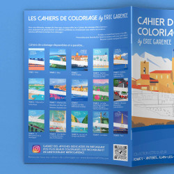 Cahier de Coloriage par Eric Garence - Tome 5 : Antibes, Juan-les-Pins, Valbonne, Biot