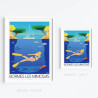 Affiche ''Les fonds marins de Bormes-les-Mimosas''