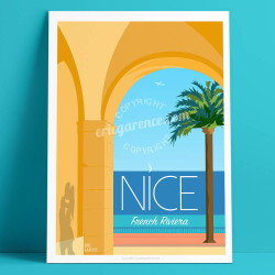 Affiche ''Nice, Les Ponchettes''