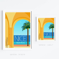 Affiche ''Nice, Les Ponchettes''