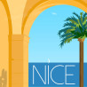 Affiche ''Nice, Les Ponchettes''