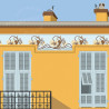 Affiche ''Cagnes-sur-Mer, La maison à frise''