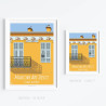 Affiche ''Cagnes-sur-Mer, La maison à frise''
