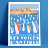 Poster ''Les 25ème Voiles d'Antibes''