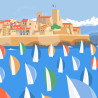 Poster ''Les 25ème Voiles d'Antibes''