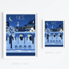 Affiche ''Le vieux Nice à minuit''