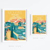 Affiche ''Mougins, Le soir''
