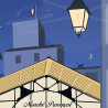 Affiche ''Antibes, Le marché nocturne''