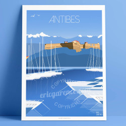 Affiche ''Antibes, Le fort Vauban''