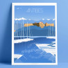 Affiche ''Antibes, Le fort Vauban''