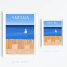 Affiche ''Antibes, Les remparts''