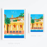 Poster''Le vieux Nice à midi''