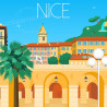 Poster''Le vieux Nice à midi''