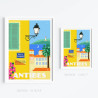 Affiche ''Antibes, La commune libre du safranier''