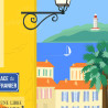 Affiche ''Antibes, La commune libre du safranier''