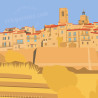 Affiche ''Saint-Paul-de-Vence en Eté''