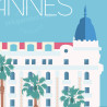 Affiche ''Cannes, Palaces''