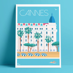 Affiche ''Cannes, Palaces''
