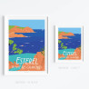 Affiche ''Esterel, la route des calanques''