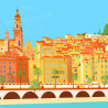 Affiche ''Menton, Capitale du citron''