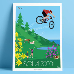 Affiche ''Isola 2000 en été''