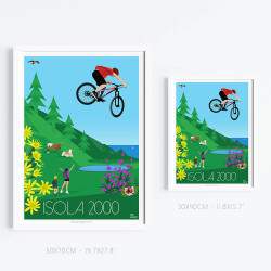 Affiche ''Isola 2000 en été''