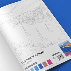 Cahier de Coloriage par Eric Garence - Tome 7 :  Villefranche, Beaulieu, Eze, Menton, Roquebrune