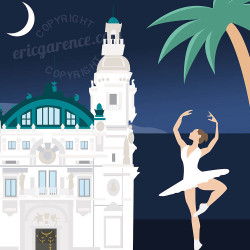 Affiche ''Monaco, L'opéra''