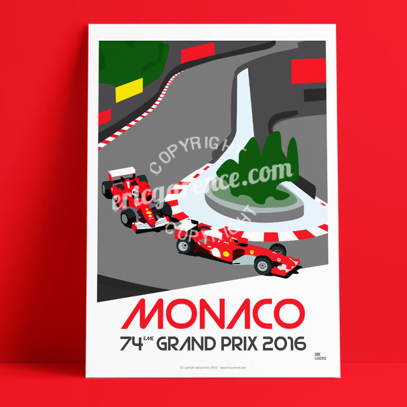 Affiche ''Monaco, French Riviera Grand Prix'' Affiche ''Monaco, French Riviera Grand Prix''