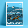Affiche ''Cagnes-sur-Mer, L'hippodrome''