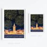 Affiche ''Cagnes-sur-Mer, Le feu d’artifice''