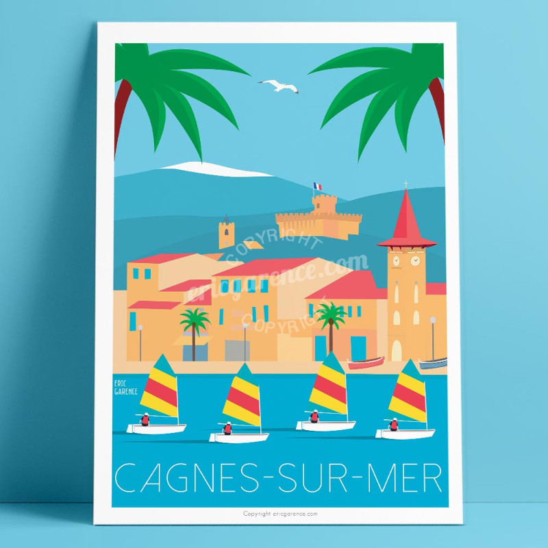 Affiche ''Cagnes-sur-Mer, les optimists'' Affiche ''Cagnes-sur-Mer, les optimists''