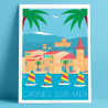 Affiche ''Cagnes-sur-Mer, les optimists''