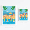 Affiche ''Cagnes-sur-Mer, les optimists''