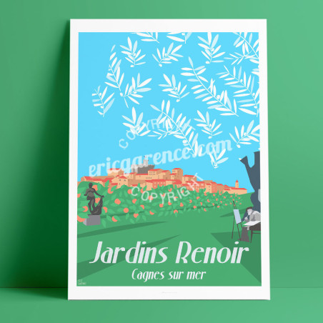 Affiche ''Les Jardins Renoir''