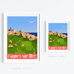 Affiche ''Cagnes - Le Haut de Cagnes''
