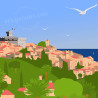 Affiche ''Cagnes - Le Haut de Cagnes''