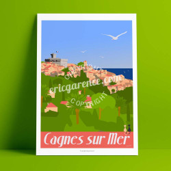 Affiche ''Cagnes - Le Haut de Cagnes''