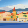 Affiche ''Cagnes-sur-Mer, Lou Cros''